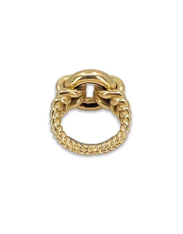 Bague or jaune et diamants