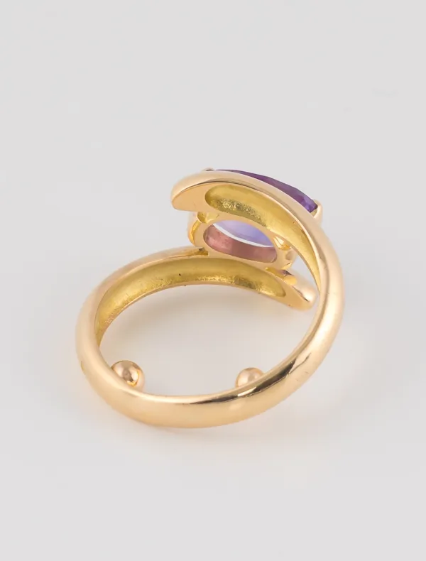 Bague Or Jaune & Améthyste
