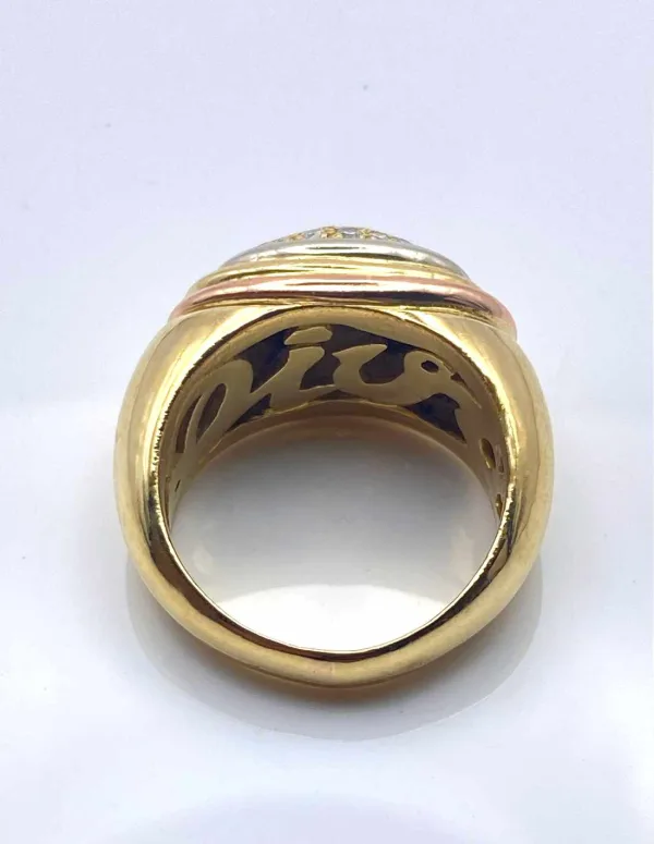 Bague Jonc Or Jaune 18K & Diamants