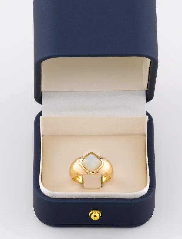 Bague Jonc Nacre Or Jaune