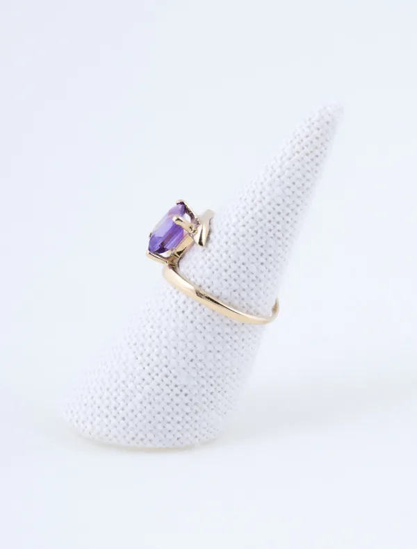 Bague Or Jaune & Amethyste