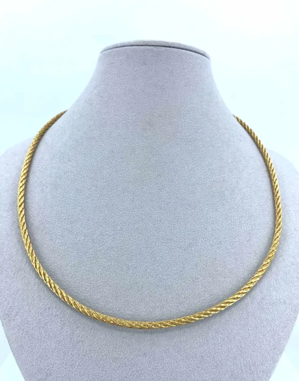 Collier Corde Or Jaune