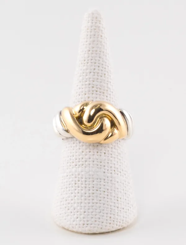 Bague Hermès Vintage Noeud Or & Argent
