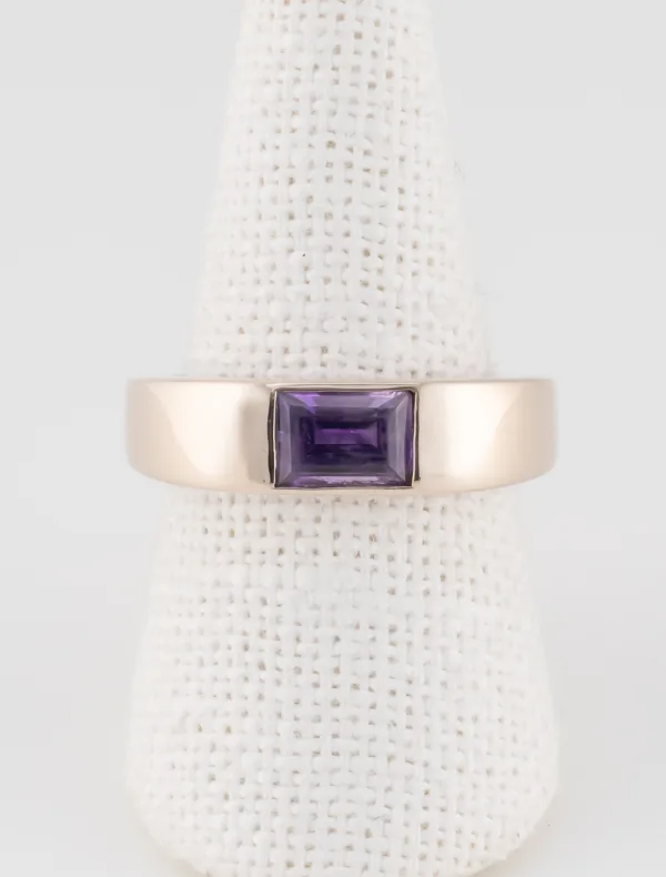 Bague Jonc Améthyste