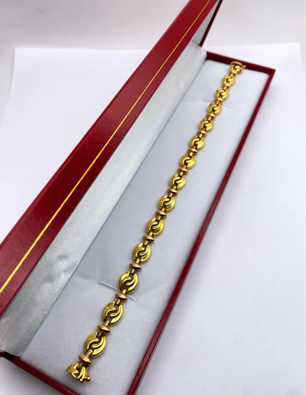 Bracelet Souple Or Jaune & Or Rose 18K