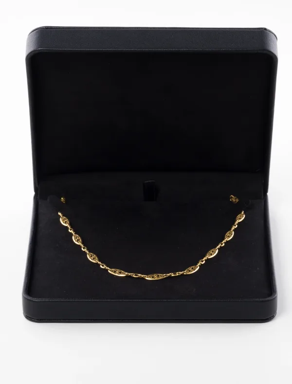 Collier Ancien Filigrane Or Jaune