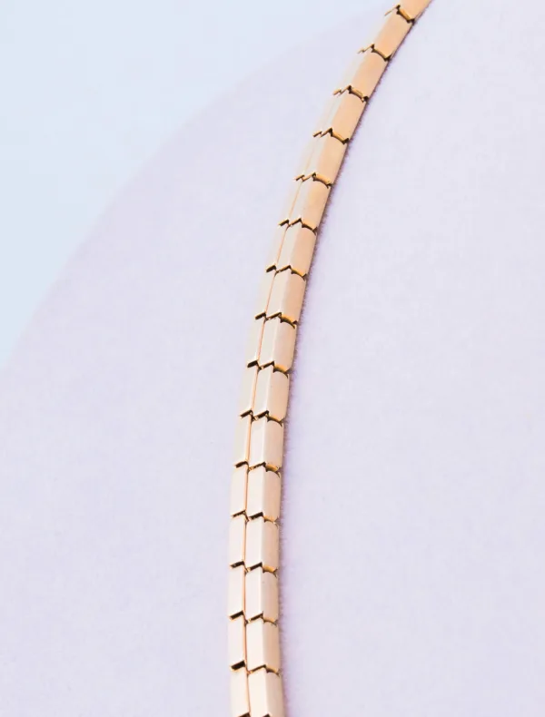 Collier Art Déco Or Jaune & Diamants