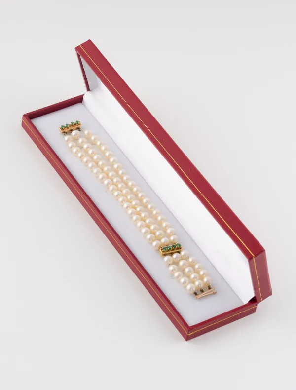 Bracelet Perles & Emeraudes