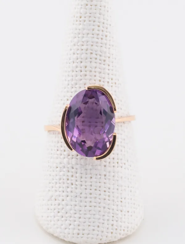 Bague Améthyste Or Rose