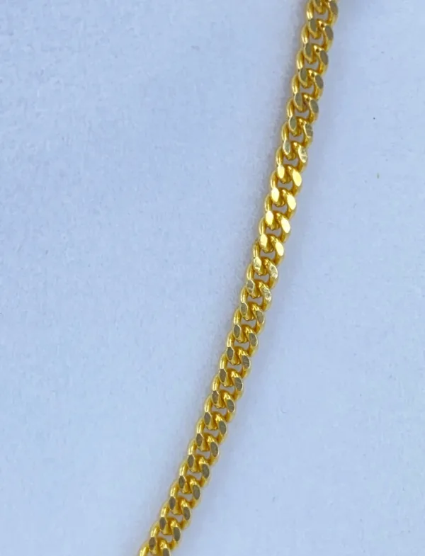 Chaine Maille Gourmette Or Jaune 18K