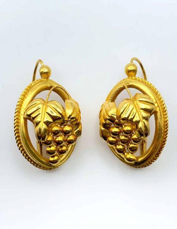 Boucles d'Oreilles Créoles Anciennes Or 18K