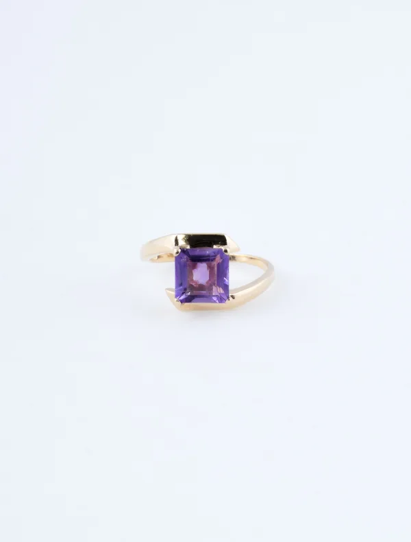 Bague Or Jaune & Amethyste