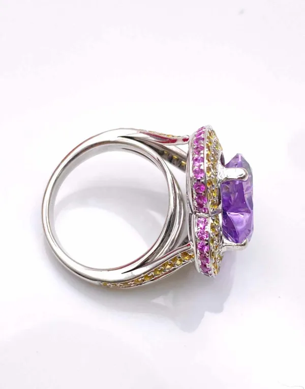 Bague Mauboussin "Subtile Raison" Amethyste & Saphirs