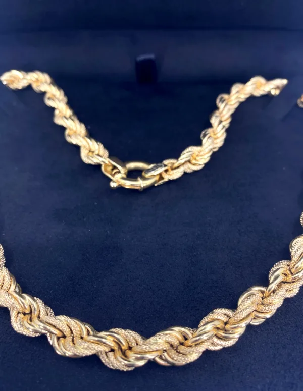 Collier Torsadé Or Jaune