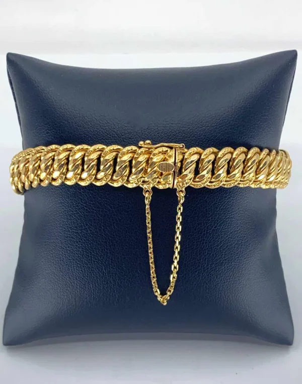 Bracelet Maille Americaine Or Jaune
