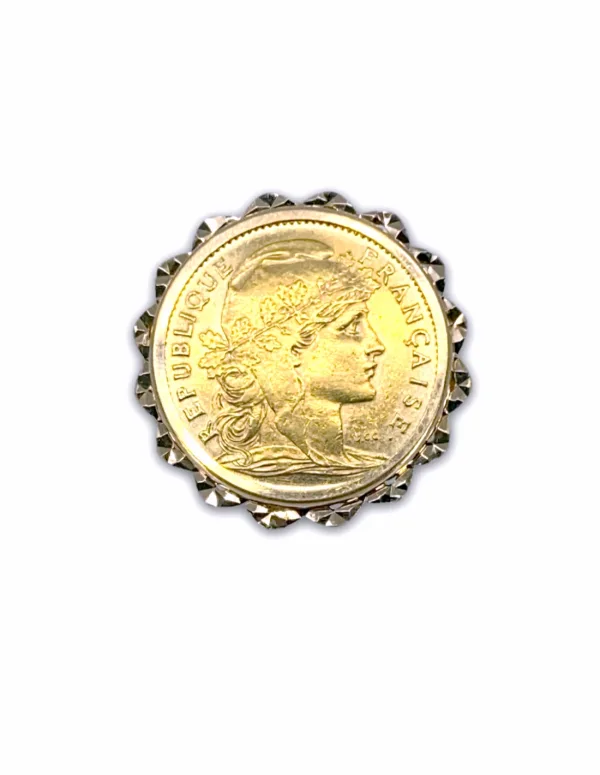 Bague Rétro Pièce d'Or 10F Marianne