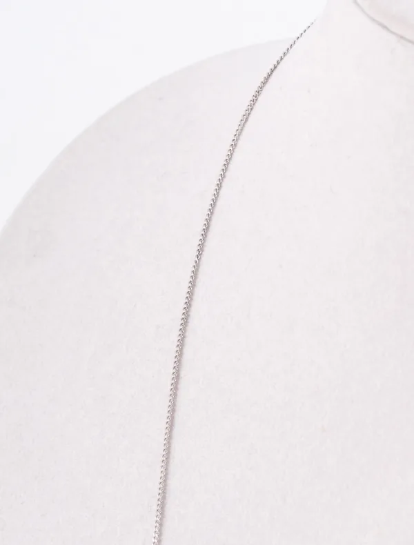 Collier Pendentif Romantique Or Blanc & Diamants