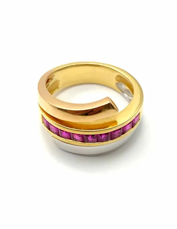 Bague Guy Laroche 3 Ors & Rubis