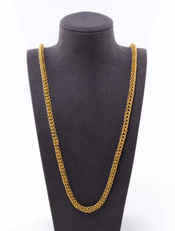 Collier Sautoir Or Jaune & fermoir Cylindre