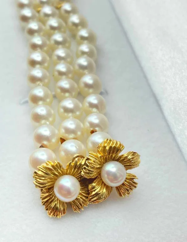 Bracelet Perles de Culture Fermoir Or