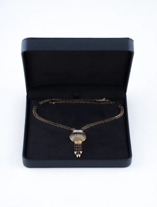 Collier Art Déco Or Jaune & Diamants