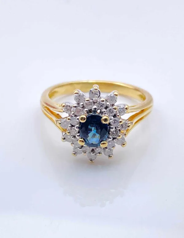 Bague Marguerite Saphirs & Diamants