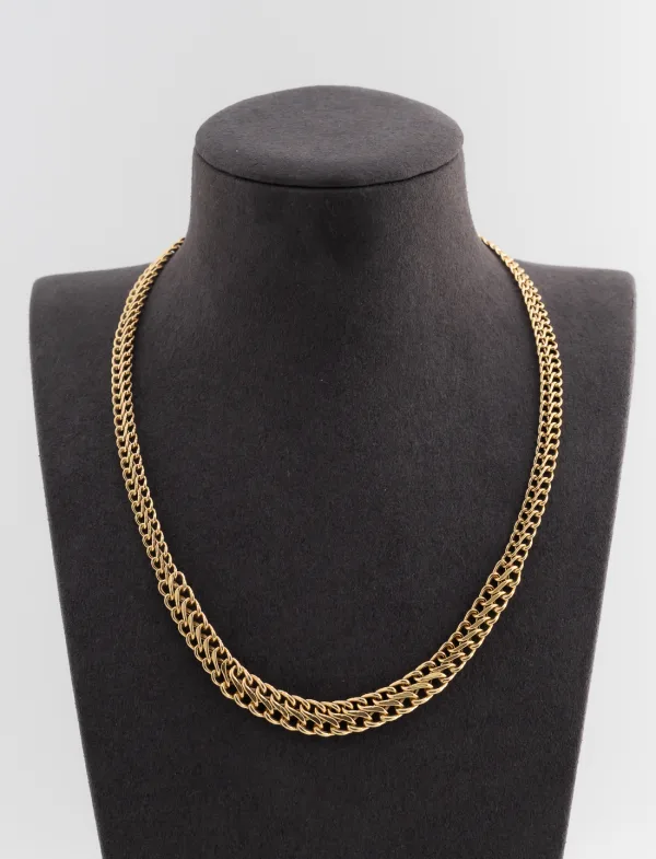 Collier Maille Torsadée Or Jaune