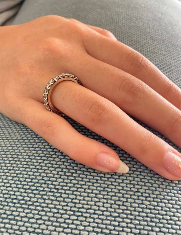 Bague Alliance 2 Ors 18K et Diamants
