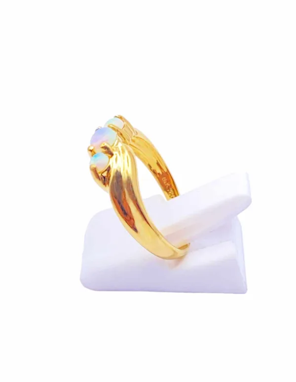 Bague Or Jaune 18k & Opales