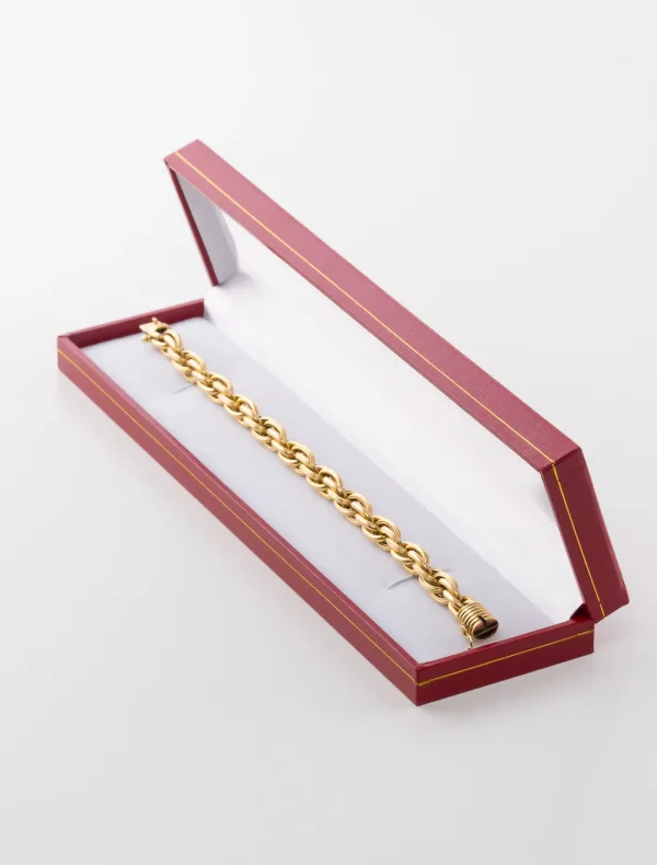 Bracelet Anneaux torsadés Or jaune