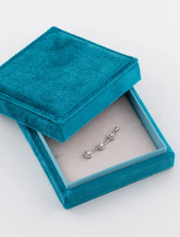 Pendentif Or Blanc & Diamants
