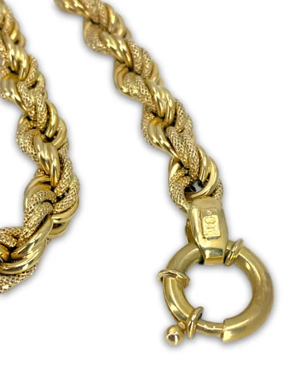 Collier Torsadé Or Jaune
