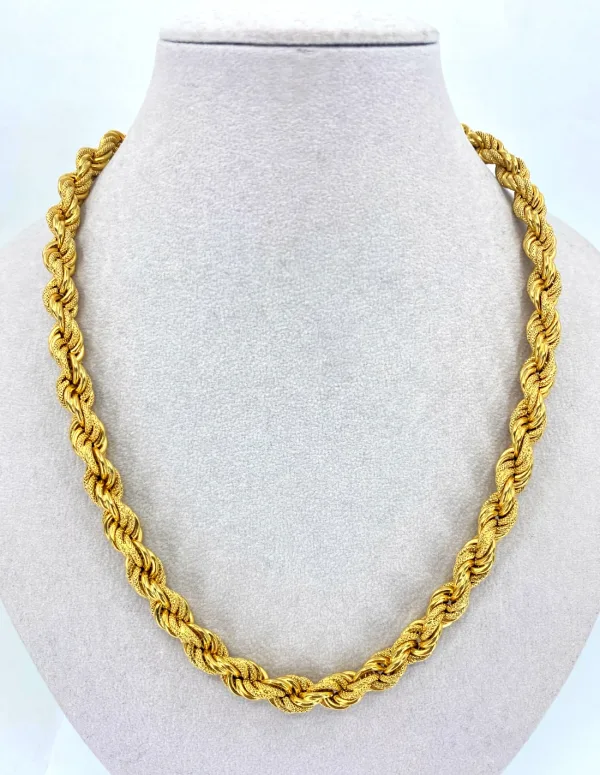 Collier Torsadé Or Jaune