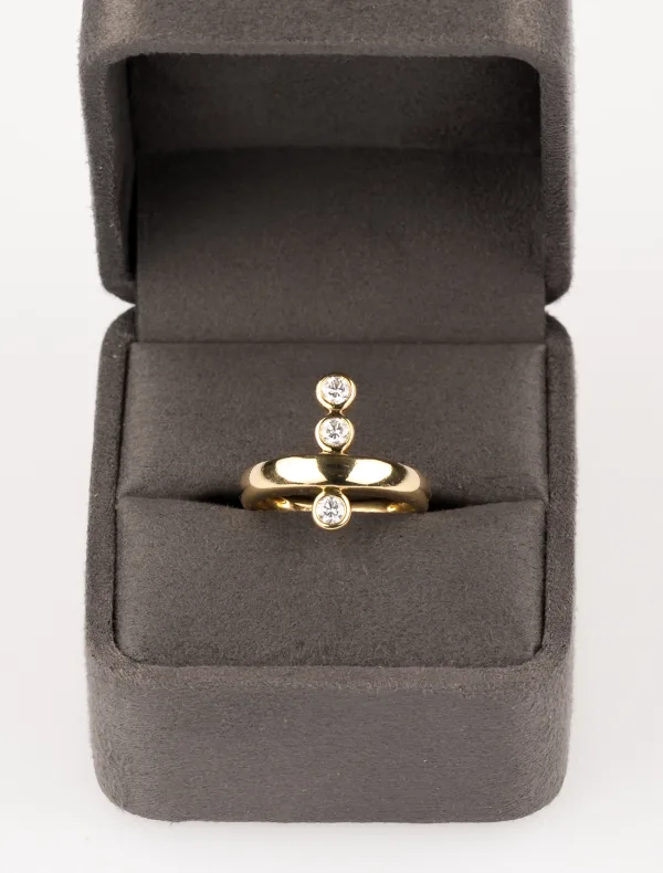 Bague Trilogie Or Jaune & Diamants