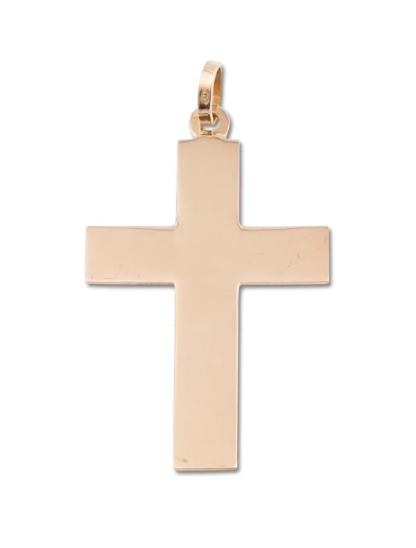 Pendentif Crucifix Or Rose 18K