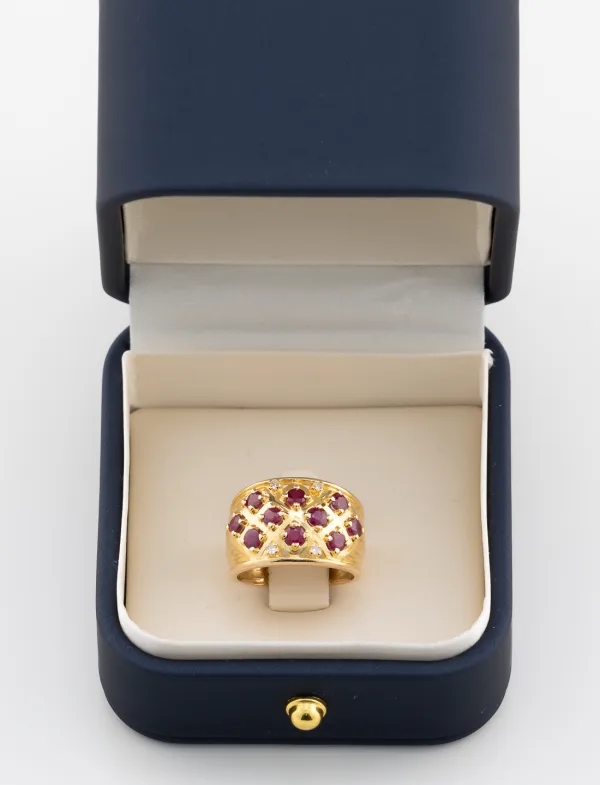 Bague Rubis & Diamants