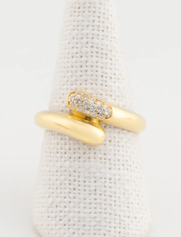 Bague Jonc Or Jaune & Diamants