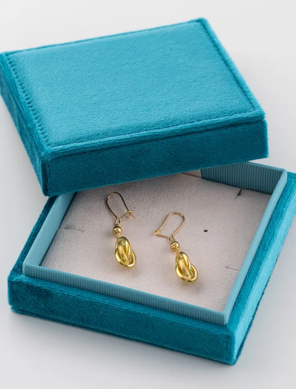 Boucles d'Oreilles Noeud Antillais Or Jaune