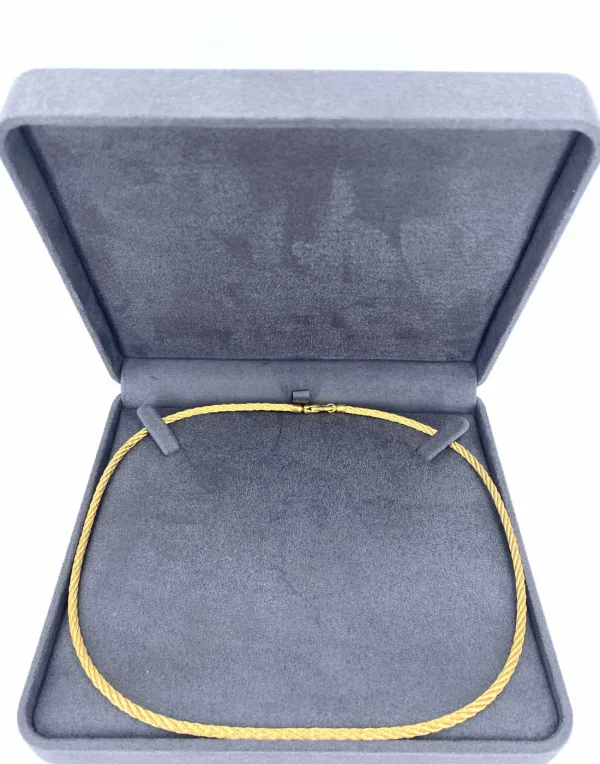 Collier Corde Or Jaune