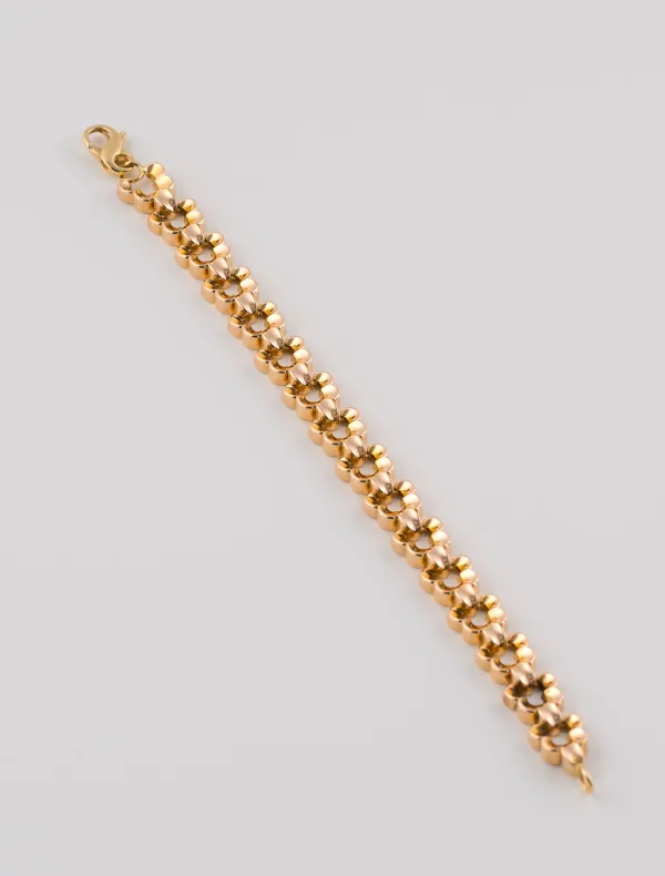 Bracelet Papillons Or Jaune