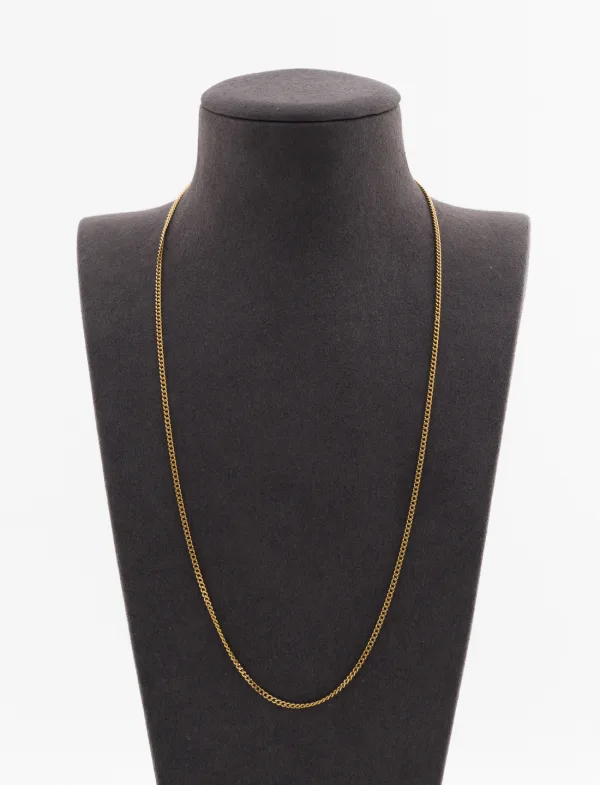 Collier Chaine Gourmette Or Jaune