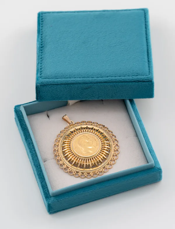 Pendentif Médaille Pièce d'Or Napoléon III