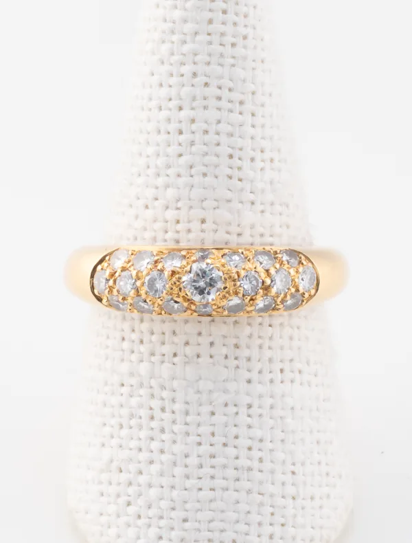 Bague Jonc Or Jaune & Diamants