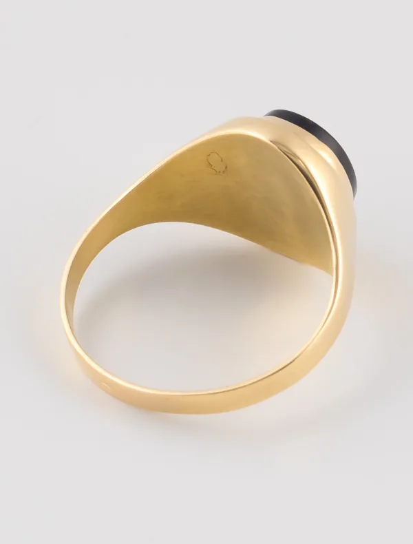 Bague Onyx Or Jaune