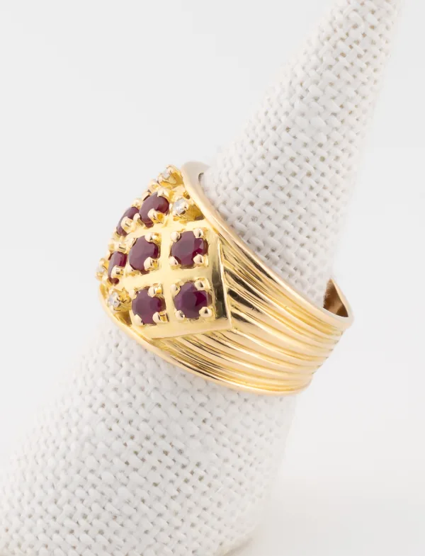 Bague Rubis & Diamants