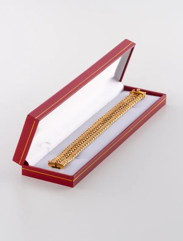 Bracelet Mailles Originales Or Jaune