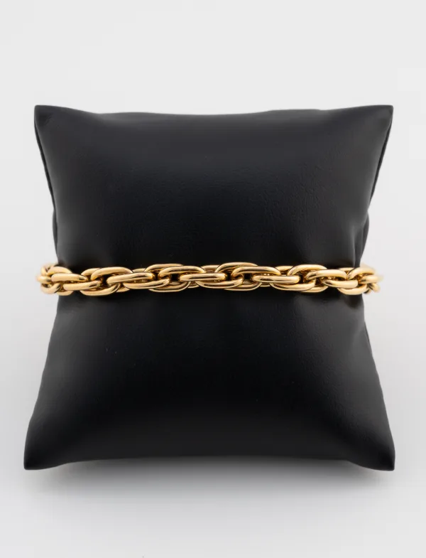 Bracelet Maille Epaisse Or Jaune