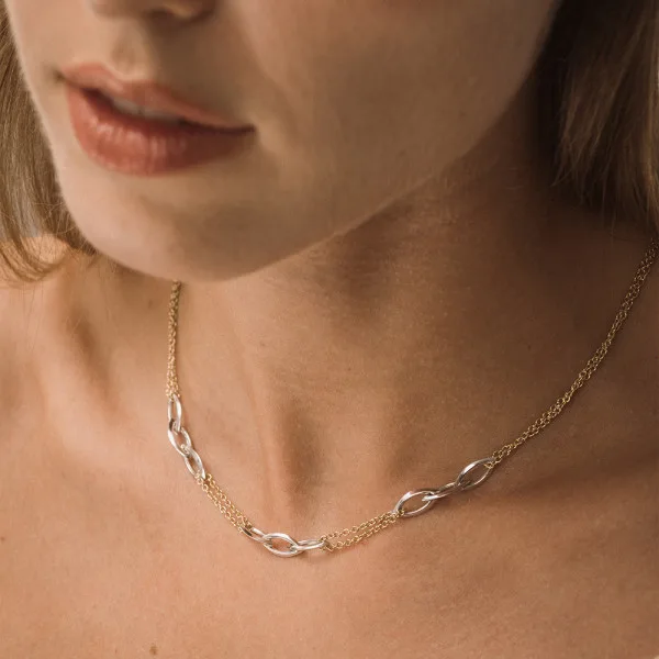 Collier Or Bicolore