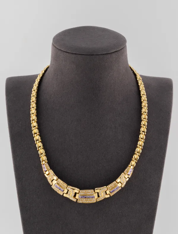 Collier Améthystes Or Jaune
