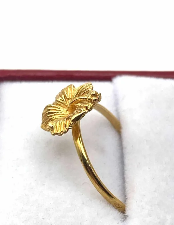 Bague Hibiscus Or